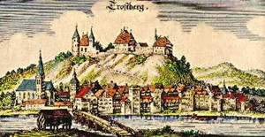 Zeichnung altes Trostberg