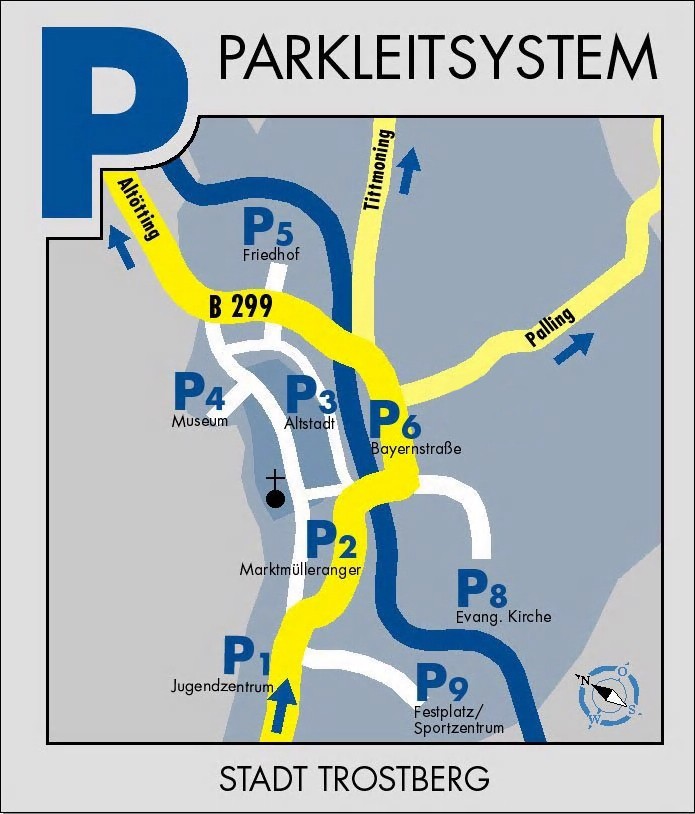 Parkleitsystem Stadt Trostberg