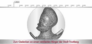 Auf der Zeichnung ist Johann III. Herzhaimer mit Zeitleiste und Beschriftung zu sehen. Die Zeitleiste verdeutlicht das Jahr 1464.