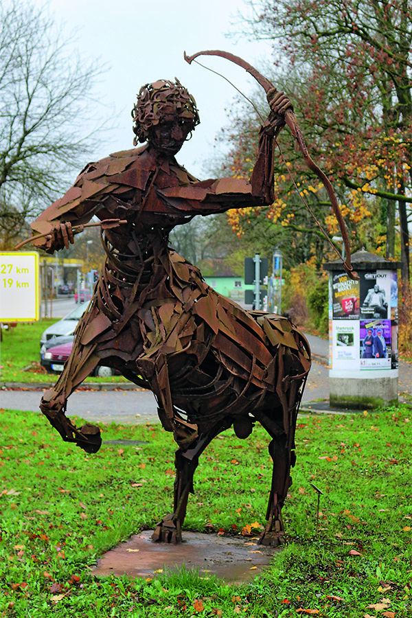 Das Foto zeigt einen verrosteten Zentaur als Stahl.