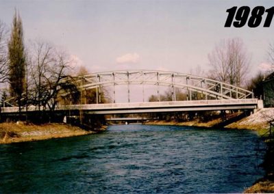 Das Foto zeigt die Alzbrücke im Jahr 1981.