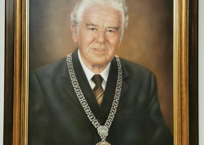 Das Bild zeigt Altbürgermeister Josef Wex, der 1961 bis 1978 im Amt war.