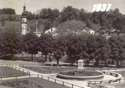 Das Foto zeigt den Caroplatz im Jarh 1937.