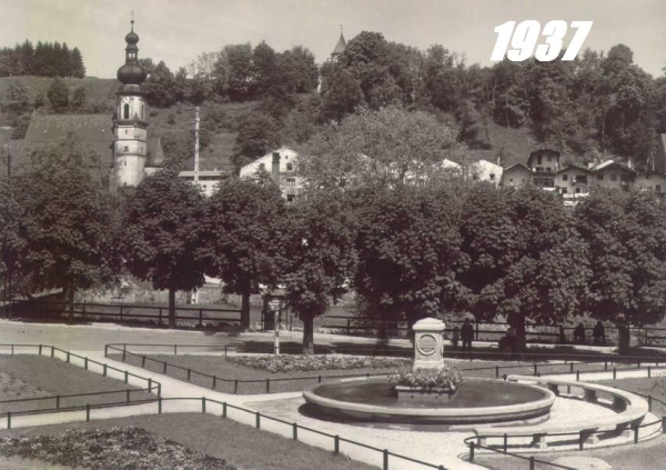 Das Foto zeigt den Caroplatz im Jarh 1937.