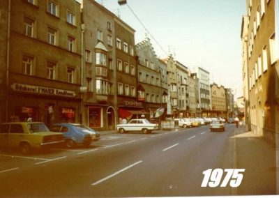 Das Foto zeigt die Hauptstraße im Jahr 1975.