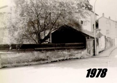 Das Foto zeigt das Kloster Schedling im Jahr 1978.