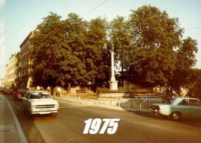 Das Foto zeigt den Marienplatz im Jahr 1975.