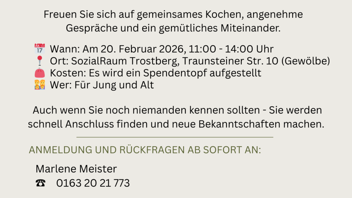 Gemeinsam kochen und Spaß haben mit dem Seniorenbeirat