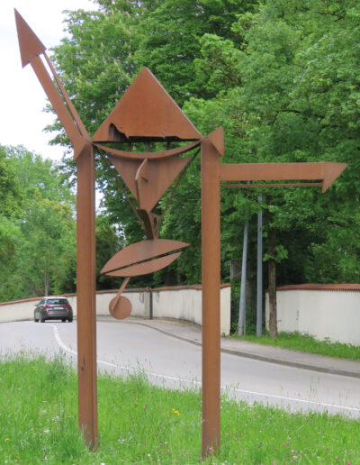 PINK, Werner: „Drachenmann, Cortenstahl. Schedling