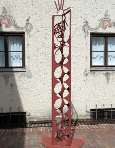 PINK, Werner: „In sich gekehrt“, Cortenstahl. Stadtmuseum, Schedling