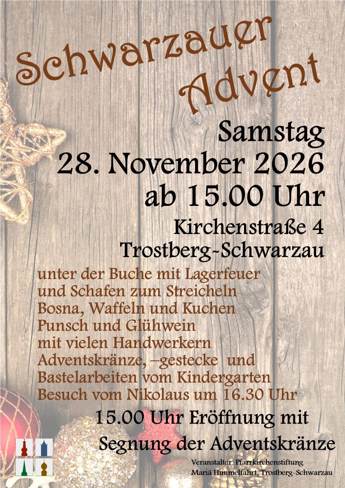 Plakat SchwarzauerAdvent 2026